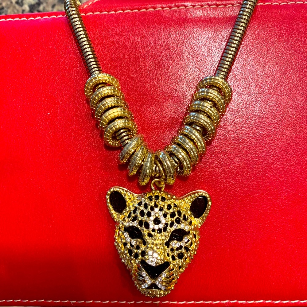 Golden Leopard Necklace